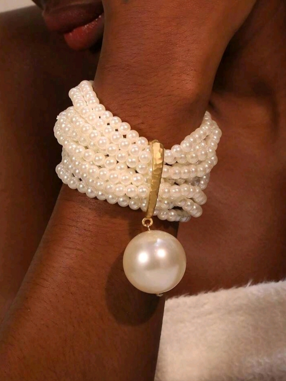 "Tarae" Multilayer Faux Pearl  Fashionable Bracelet